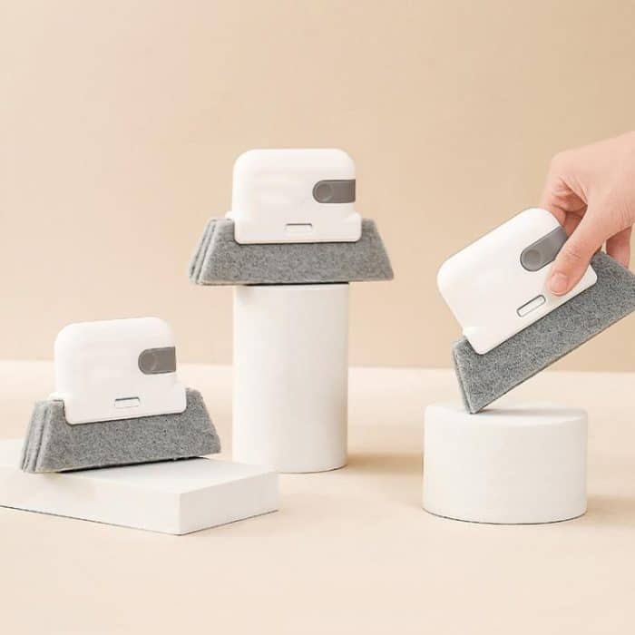 2 stücke Haushalt Multifunktionale Handheld Fenster Spalt Pinsel 2 In 1 Nut Reinigung Werkzeug – Bild 2