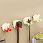 Saugnapf Stecker Haken Loch-freies Netzkabel Wand Fixierer Datenkabel Lagerung Veranstalter – Bild 2