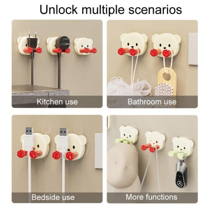 Saugnapf Stecker Haken Loch-freies Netzkabel Wand Fixierer Datenkabel Lagerung Veranstalter – Bild 11