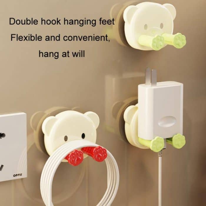 Saugnapf Stecker Haken Loch-freies Netzkabel Wand Fixierer Datenkabel Lagerung Veranstalter – Bild 5