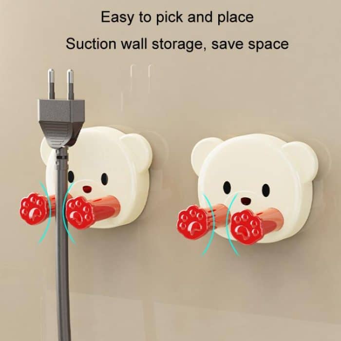 Saugnapf Stecker Haken Loch-freies Netzkabel Wand Fixierer Datenkabel Lagerung Veranstalter – Bild 6