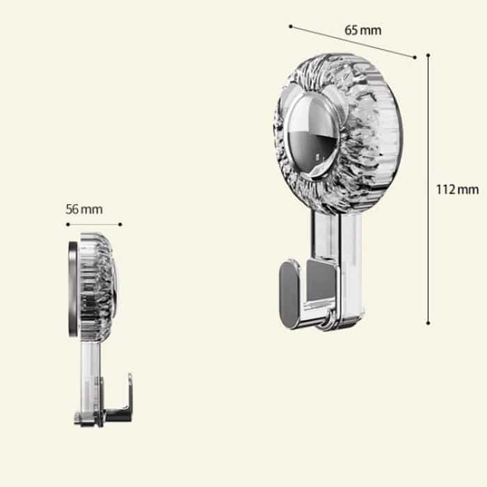 Rotierender Saugnapfhaken Starker Vakuumklebriger Haken Spurloser multifunktionaler Haushaltshalter – Bild 3