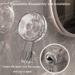Rotierender Saugnapfhaken Starker Vakuumklebriger Haken Spurloser multifunktionaler Haushaltshalter – Bild 5