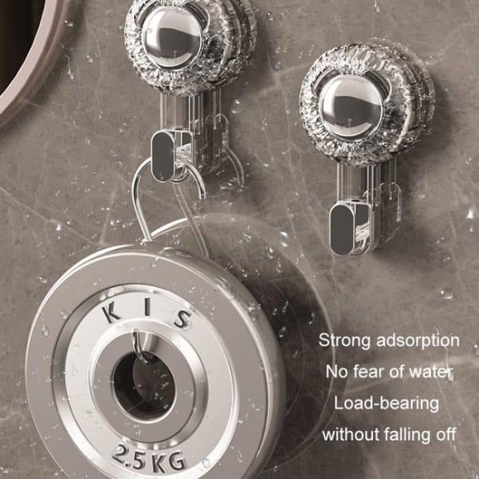 Rotierender Saugnapfhaken Starker Vakuumklebriger Haken Spurloser multifunktionaler Haushaltshalter – Bild 8