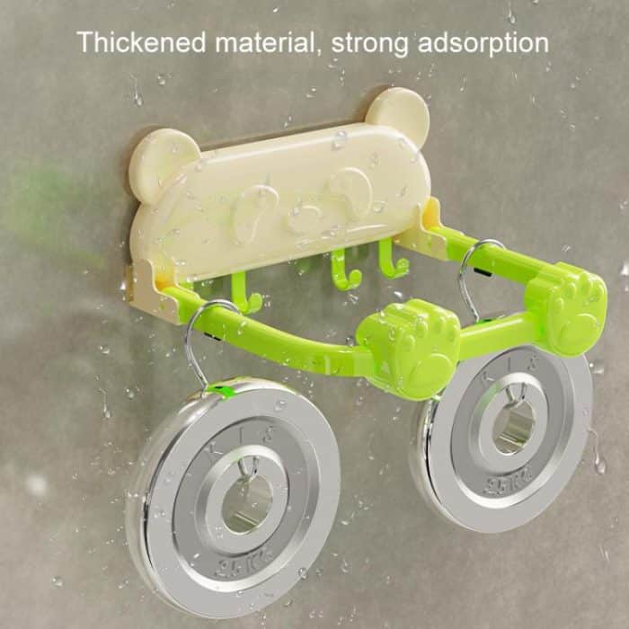 Saugnapf Becken Rack Badezimmer No-Punch Faltbare Multifunktions Haken Organizer Wand Regal – Bild 6