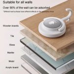 Saugnapfhaken ohne Loch für Badezimmer, stark belastbar, drehbar, Wand hinter der Tür, keine Spuren, klebriger Wandhaken, Apricot (Flat Hook), Gray (Flat Hook), Green (Flat Hook), Apricot (Curved Hook), Gray (Curved Hook), Green (Curved Hook) – Bild 11