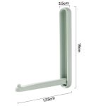 Balkon Haushalt No-Punch Faltbare Kleidung Rack Clip Organizer – Bild 3