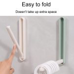 Balkon Haushalt No-Punch Faltbare Kleidung Rack Clip Organizer – Bild 6