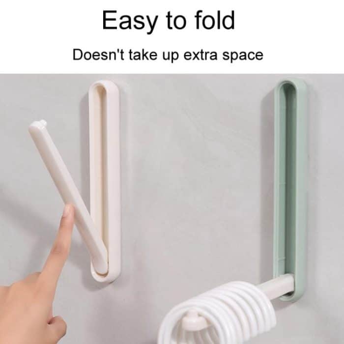 Balkon Haushalt No-Punch Faltbare Kleidung Rack Clip Organizer – Bild 6