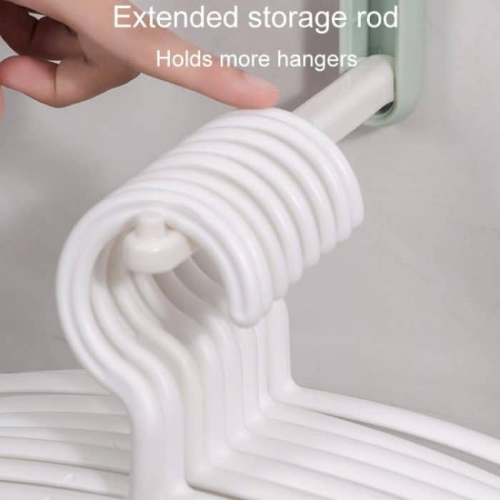 Balkon Haushalt No-Punch Faltbare Kleidung Rack Clip Organizer – Bild 7