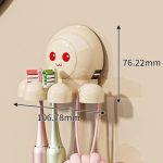 Octopus Saugnapf Zahnbürstenhalter Badezimmer Wand montiert Zahnbürste Lagerung Regal – Bild 3