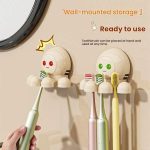 Octopus Saugnapf Zahnbürstenhalter Badezimmer Wand montiert Zahnbürste Lagerung Regal – Bild 6