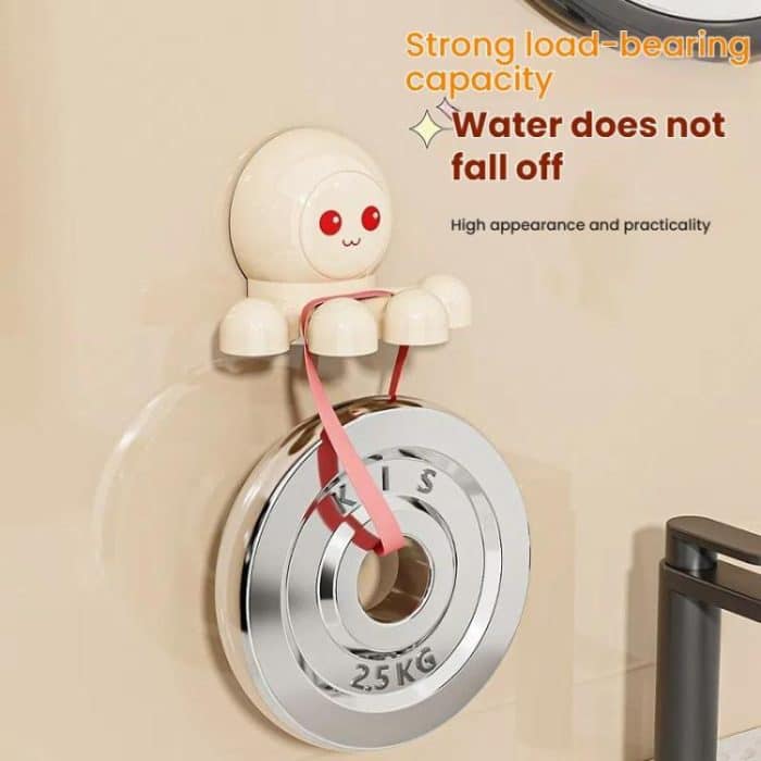 Octopus Saugnapf Zahnbürstenhalter Badezimmer Wand montiert Zahnbürste Lagerung Regal – Bild 7