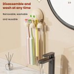 Octopus Saugnapf Zahnbürstenhalter Badezimmer Wand montiert Zahnbürste Lagerung Regal – Bild 8