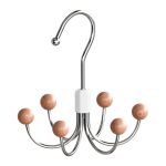 Haken mit sechs Krallen, um 360 Grad drehbar, für Kleiderbügel, multifunktionale Aufbewahrungshaken für Unterwäsche und Kleidung