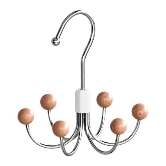 Haken mit sechs Krallen, um 360 Grad drehbar, für Kleiderbügel, multifunktionale Aufbewahrungshaken für Unterwäsche und Kleidung – Bild 1