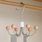 Haken mit sechs Krallen, um 360 Grad drehbar, für Kleiderbügel, multifunktionale Aufbewahrungshaken für Unterwäsche und Kleidung – Bild 2