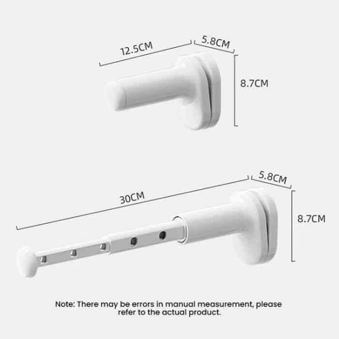 Tragbarer Reise-Kleidertrocknerständer für Geschäftsreisen, Hotel, Innenbereich, lochfrei, Teleskop-Trockenbügel – Bild 3