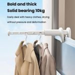 Tragbarer Reise-Kleidertrocknerständer für Geschäftsreisen, Hotel, Innenbereich, lochfrei, Teleskop-Trockenbügel – Bild 8