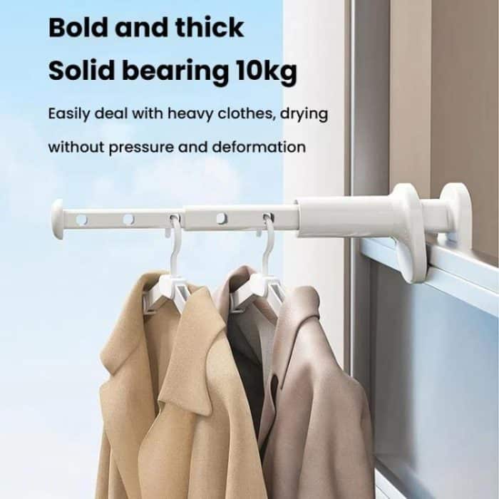 Tragbarer Reise-Kleidertrocknerständer für Geschäftsreisen, Hotel, Innenbereich, lochfrei, Teleskop-Trockenbügel – Bild 8