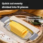 Aluminium Käse Schneiden Butter Käse Hobel Foie Gras Ei Butter Teiler Linie Cutter – Bild 8