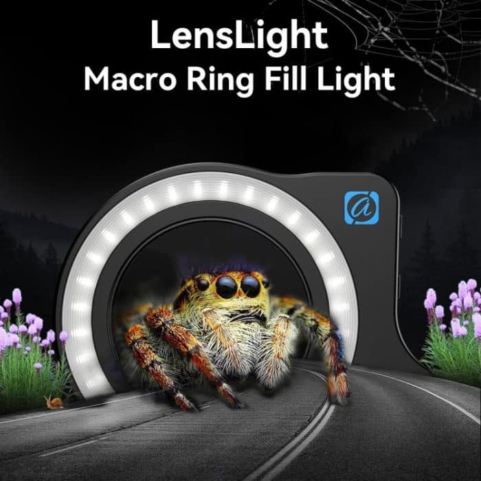 APEXEL APL-FL26 Schmuck Lebensmittel Stillleben Dreifarbig 9-Gang Slim Ring Makrofotografie Fülllicht – Bild 2