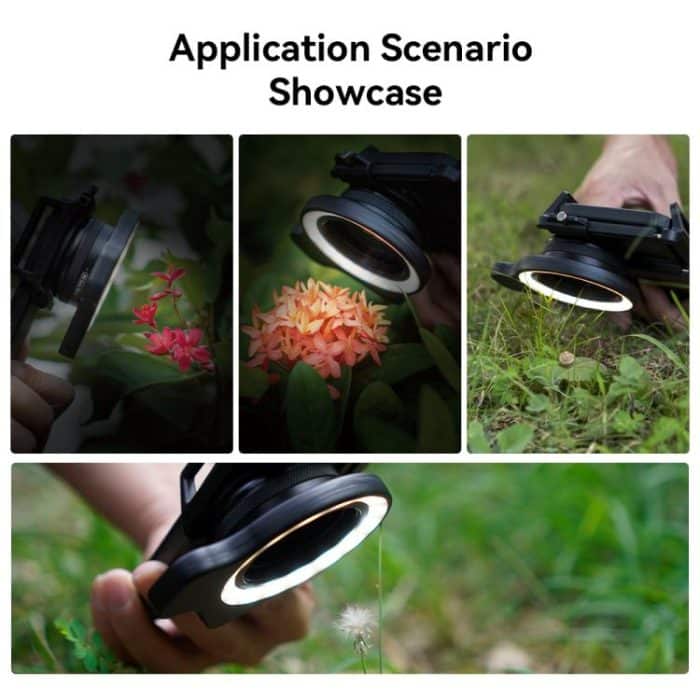 APEXEL APL-FL26 Schmuck Lebensmittel Stillleben Dreifarbig 9-Gang Slim Ring Makrofotografie Fülllicht – Bild 14