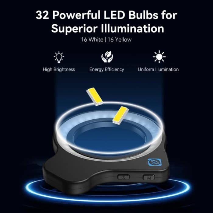 APEXEL APL-FL26 Schmuck Lebensmittel Stillleben Dreifarbig 9-Gang Slim Ring Makrofotografie Fülllicht – Bild 3