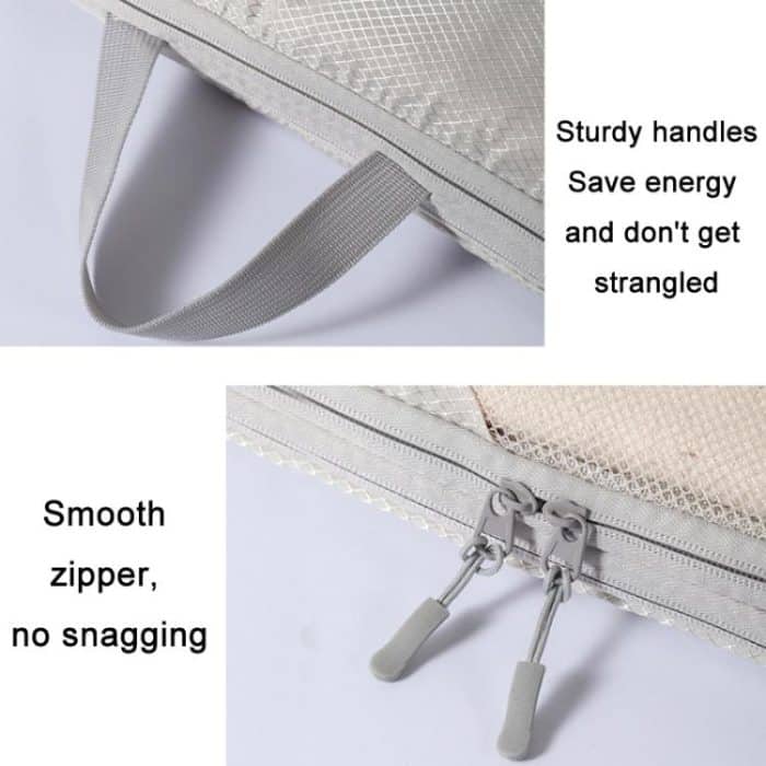 Mesh komprimiert Reise Organizer Tasche Gepäck Kleidung Schuhe Toilettenartikel Aufbewahrungstasche, 5 In 1, 6 In 1, 7 In 1, 8 In 1, 10 In 1 – Bild 6