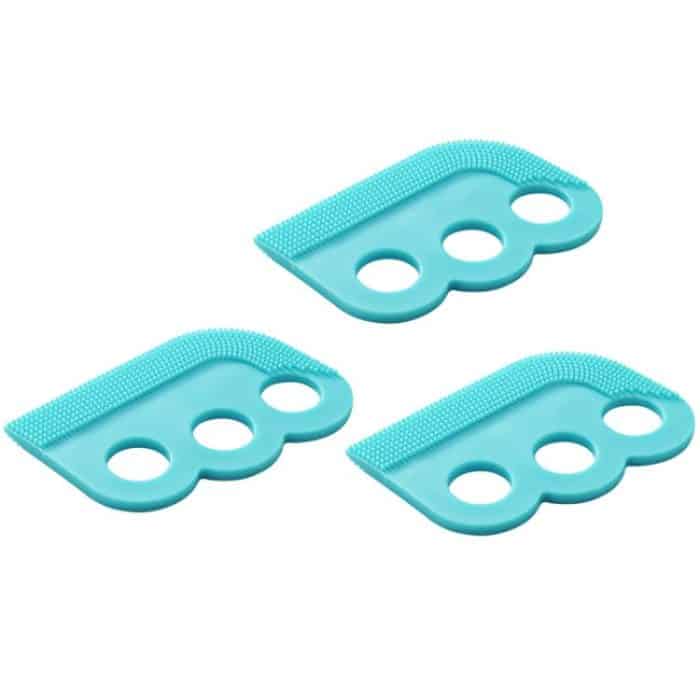 TBD0605717501A.jpg 3 teile/paket doppelseitige Weiche Gummi Haustier Rasierpinsel Sofa Kleidung Haar Entfernung Pinsel – Bild 1