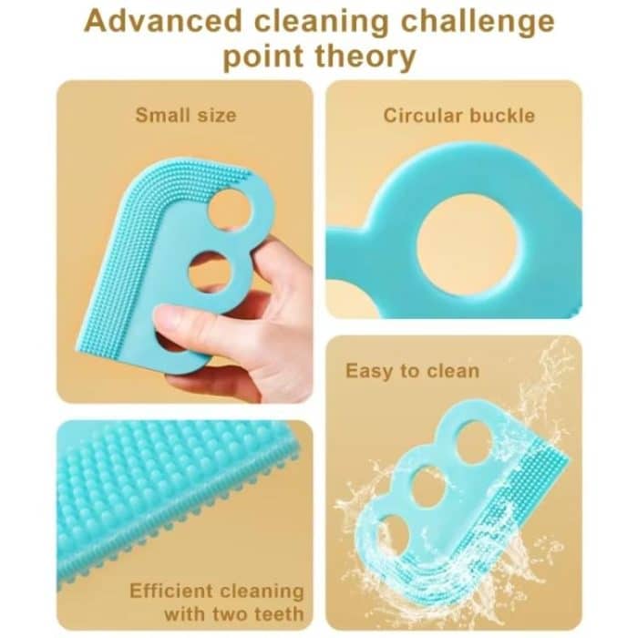 3 teile/paket doppelseitige Weiche Gummi Haustier Rasierpinsel Sofa Kleidung Haar Entfernung Pinsel – Bild 4