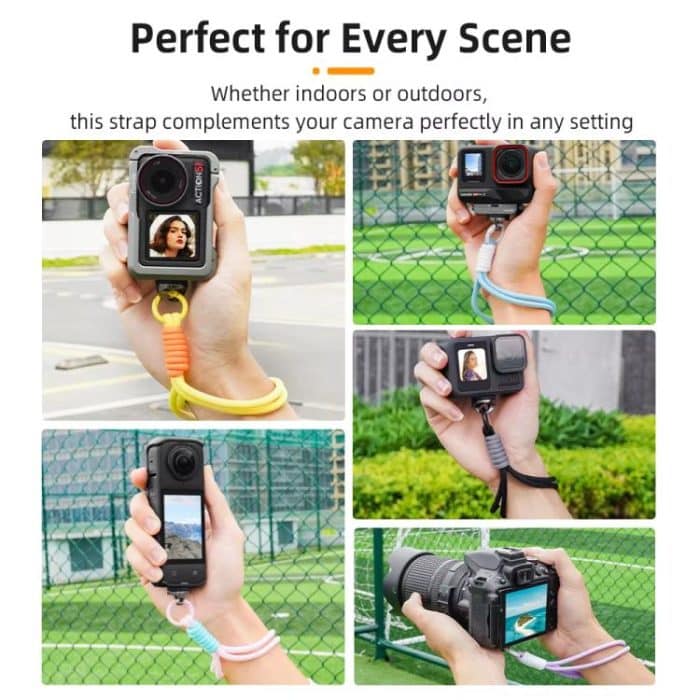 BRDRC Sportkamera-Handschlaufe mit 1/4 Zoll Schraube, Verlustschutz, Lanyard, Handschlaufe, Zubehör – Bild 13