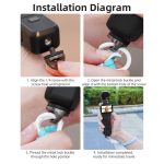 BRDRC Sportkamera-Handschlaufe mit 1/4 Zoll Schraube, Verlustschutz, Lanyard, Handschlaufe, Zubehör – Bild 14