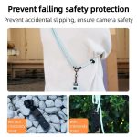 BRDRC Sportkamera-Lanyard mit 1/4 Zoll Schraube Anti-Lost Crossbody Seil Zubehör – Bild 8