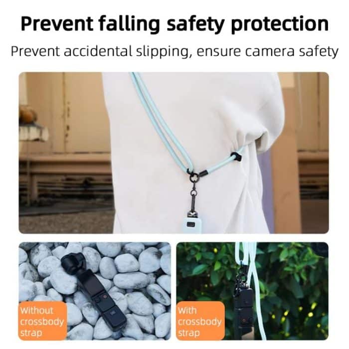 BRDRC Sportkamera-Lanyard mit 1/4 Zoll Schraube Anti-Lost Crossbody Seil Zubehör – Bild 8