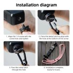 BRDRC Sportkamera-Lanyard mit 1/4 Zoll Schraube Anti-Lost Crossbody Seil Zubehör – Bild 10