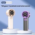 100-Gang-Hochgeschwindigkeits-Digitalanzeige-Lüfter Tragbarer USB-Handventilator – Bild 3