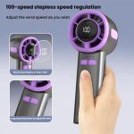100-Gang-Hochgeschwindigkeits-Digitalanzeige-Lüfter Tragbarer USB-Handventilator – Bild 4