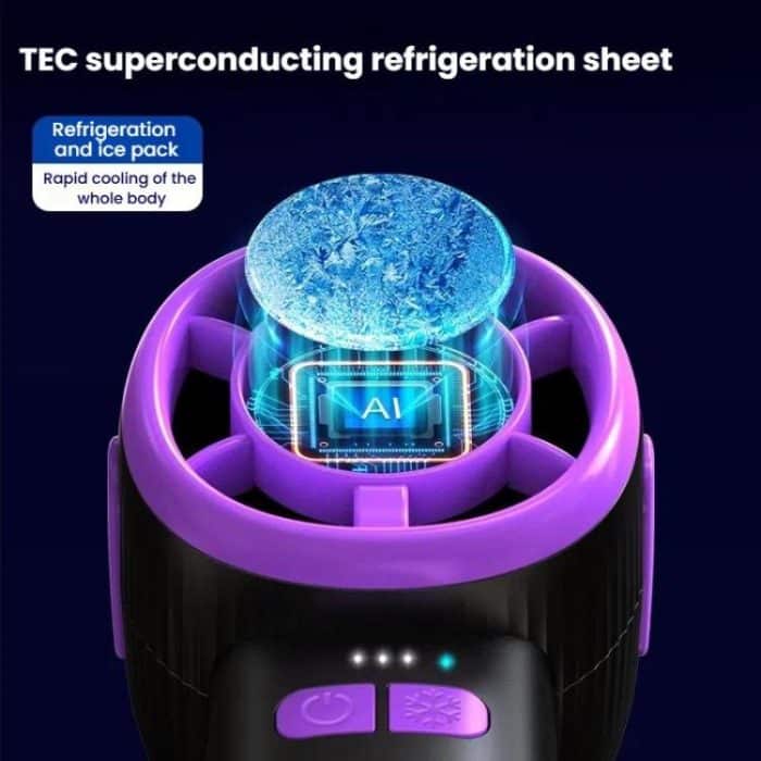 3-Gang-Hochgeschwindigkeits-Digitalanzeige-Halbleiter-Kühlventilator Tragbarer kleiner USB-Handventilator – Bild 7