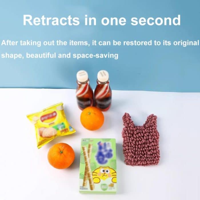 Mini-Einziehbare Luftpolstertasche Multifunktionale elastische Einkaufstasche mit großem Fassungsvermögen – Bild 5