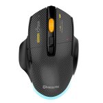 MKESPN W601 Leise kabellose Tri-Mode-Makro-Gaming-Maus aus Kohlefaser, 12800 DPI Bluetooth-Maus