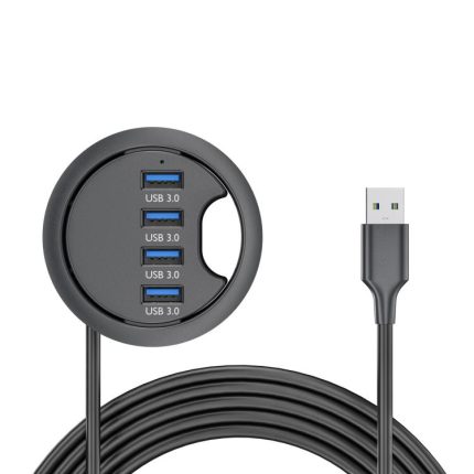 Schreibtisch-Kabeldurchführungs-Splitter-HUB-Dockingstation, Kabellänge 1,2 m, 4 x USB3.0, 3 x USB3.0+TF+SD, 3xUSB3.0+3.5mm, 2xUSB3.0+USB-C+3.5mm, 2xUSB3.0+USB-C+SD/MMC