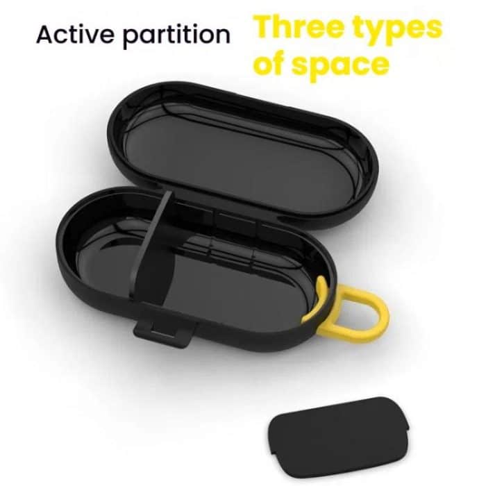 Tragbare Mini-Aufbewahrungsbox Multifunktions-Zahnstocher Zahnseide Schwimmen Ohrstöpsel Aufbewahrungskoffer Pillendose – Bild 5