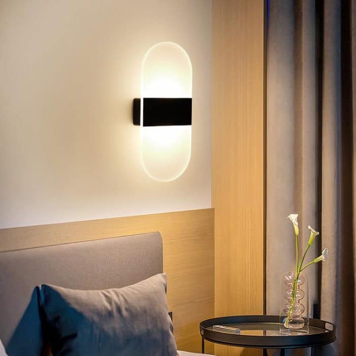 Magnetische Acryl Smart Induktion Nachtlicht Wiederaufladbare Wand Lampe Schlafzimmer Nacht Lampe, White Arc White Light, White Arc Warm Light, Black Arc White Light, Black Arc Warm Light, White Rectangular White Light, White Rectangular Warm Light... – Bild 2