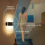 Magnetische Acryl Smart Induktion Nachtlicht Wiederaufladbare Wand Lampe Schlafzimmer Nacht Lampe, White Arc White Light, White Arc Warm Light, Black Arc White Light, Black Arc Warm Light, White Rectangular White Light, White Rectangular Warm Light... – Bild 3