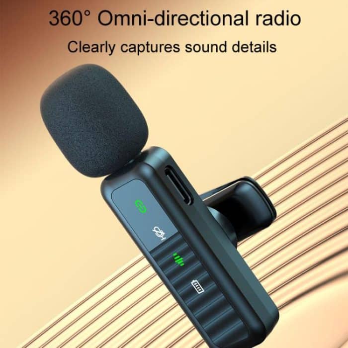 H65 3 In 1 Lavalier Drahtlose Mikrofon Outdoor Broadcast Noise Cancelling Sport Kamera Mikrofon, Single Mic, Dual Mic – Bild 3