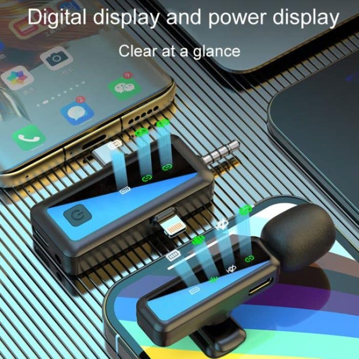 H65 3 In 1 Lavalier Drahtlose Mikrofon Outdoor Broadcast Noise Cancelling Sport Kamera Mikrofon, Single Mic, Dual Mic – Bild 4