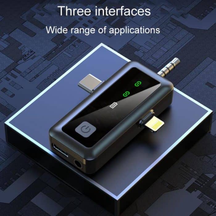 H65 3 In 1 Lavalier Drahtlose Mikrofon Outdoor Broadcast Noise Cancelling Sport Kamera Mikrofon, Single Mic, Dual Mic – Bild 5