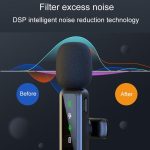 H65 3 In 1 Lavalier Drahtlose Mikrofon Outdoor Broadcast Noise Cancelling Sport Kamera Mikrofon, Single Mic, Dual Mic – Bild 6