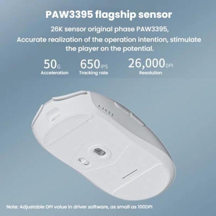 Ajazz AJ139 Pro Gaming-Maus, leichte PAW3395, kabellos, 2,4 G + kabelgebunden, Dual-Modus, Computermaus – Bild 6